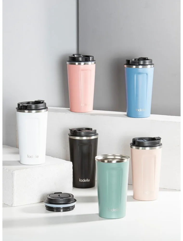 Biely termo hrnček 500 ml Eco – Ladelle