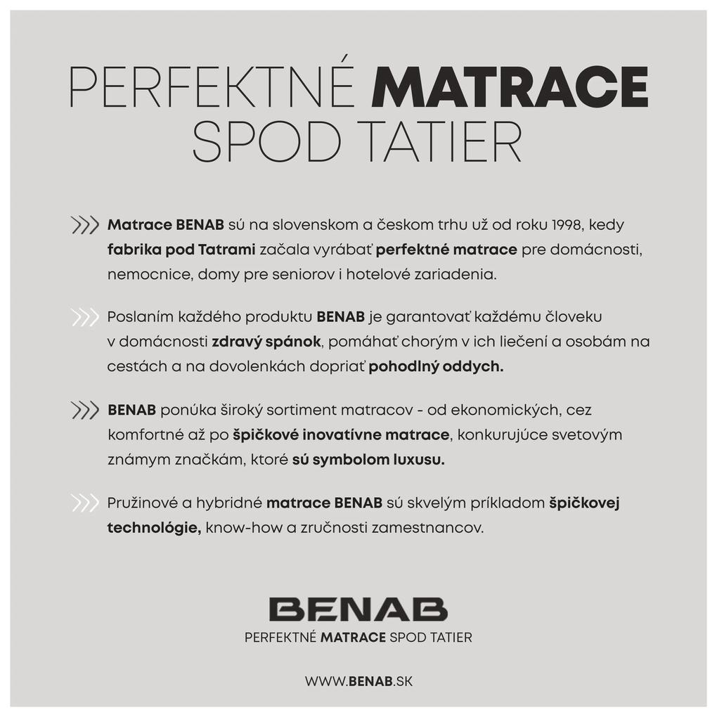 BENAB ERGOMAX Soft/Hard taštičkové matrace 1+1 (2 ks) 200x200 cm Poťah so striebrom
