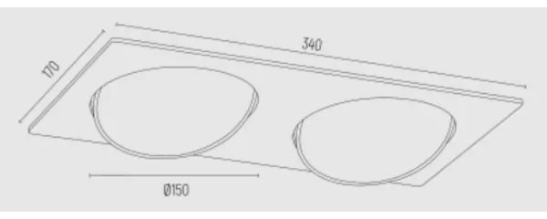 Argon 1046 - Podhľadové svietidlo OLIMP 2xGU10-AR111/12W/230V biela
