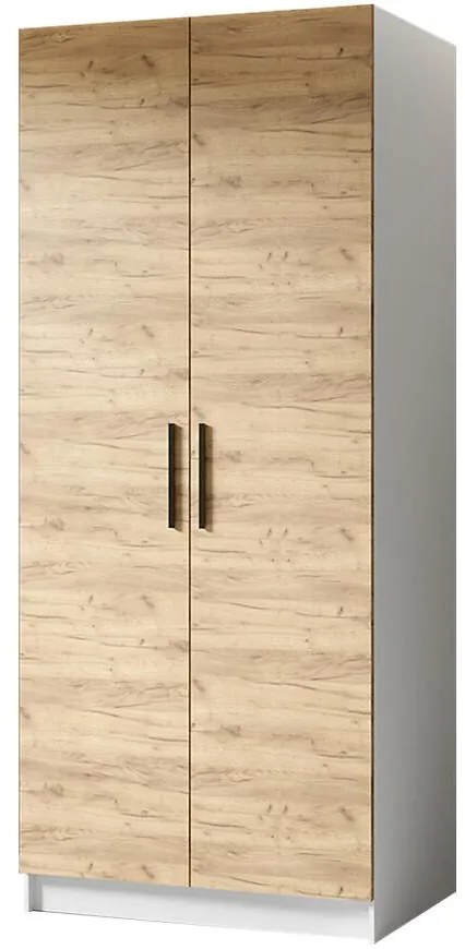 Skriňa Gold 2d Biela/Dub Craft Zlatý