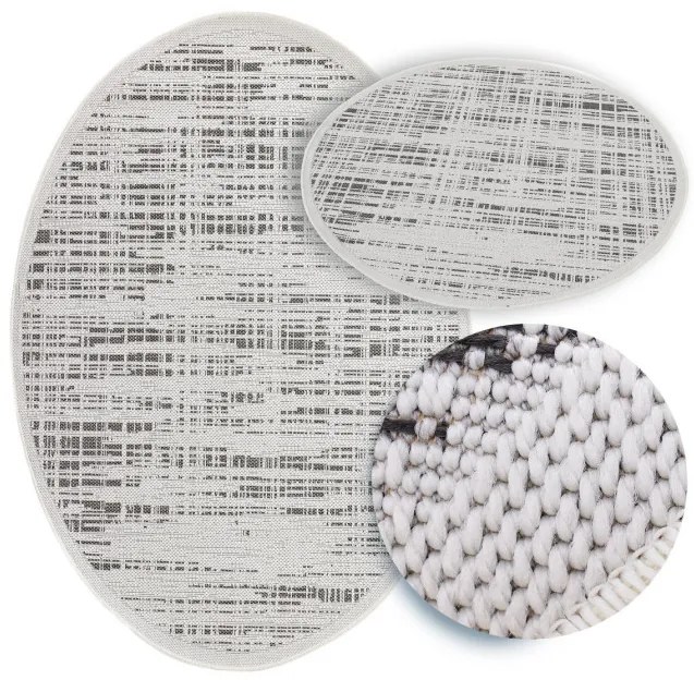 Koberec Adana Fuzzy Grey kruh