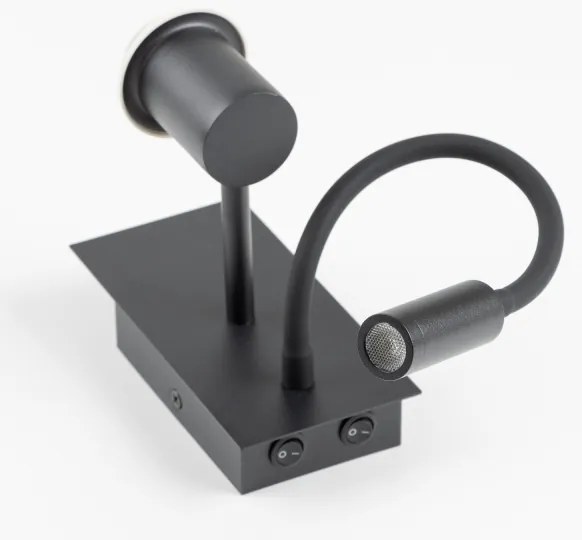 Brilagi - LED Nástenná lampa NUBILA 1xE27/25W/230V + LED/3W čierna/zelená