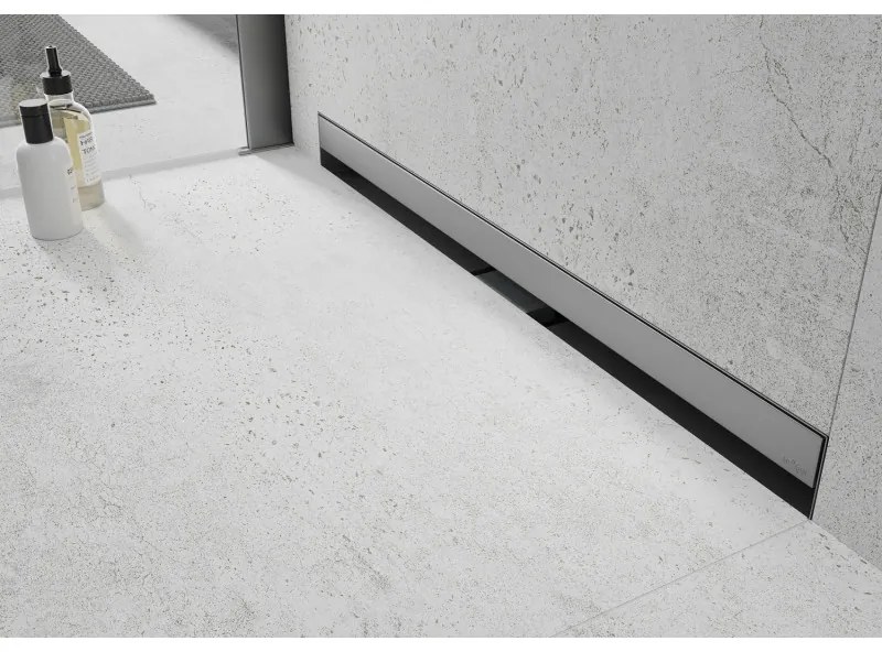 Mexen Flat nerezový sprchový žľab na stenu 70 cm vzor WALL, 1030070