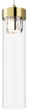 Zuma Line P0389-01D-0FD2 - Luster na lanku GEM 1xG9/28W/230V mosadz