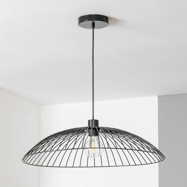 Brilagi - LED luster na lanku CERIA WIRE 1xE27/40W/230V priemer 60 cm čierna