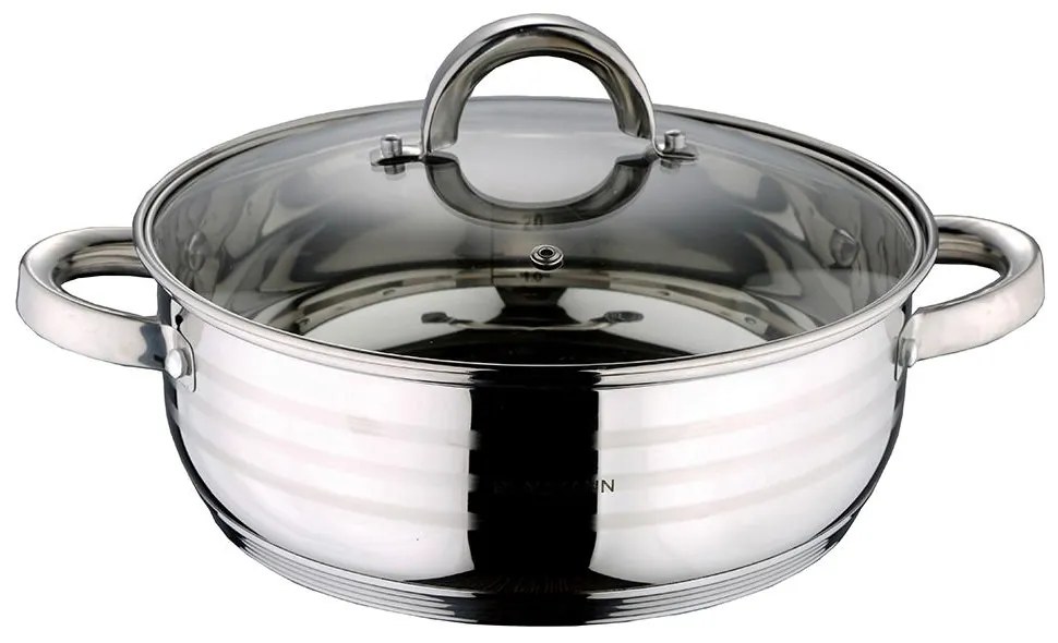Nízky hrniec s pokrievkou BL-1001, 2L