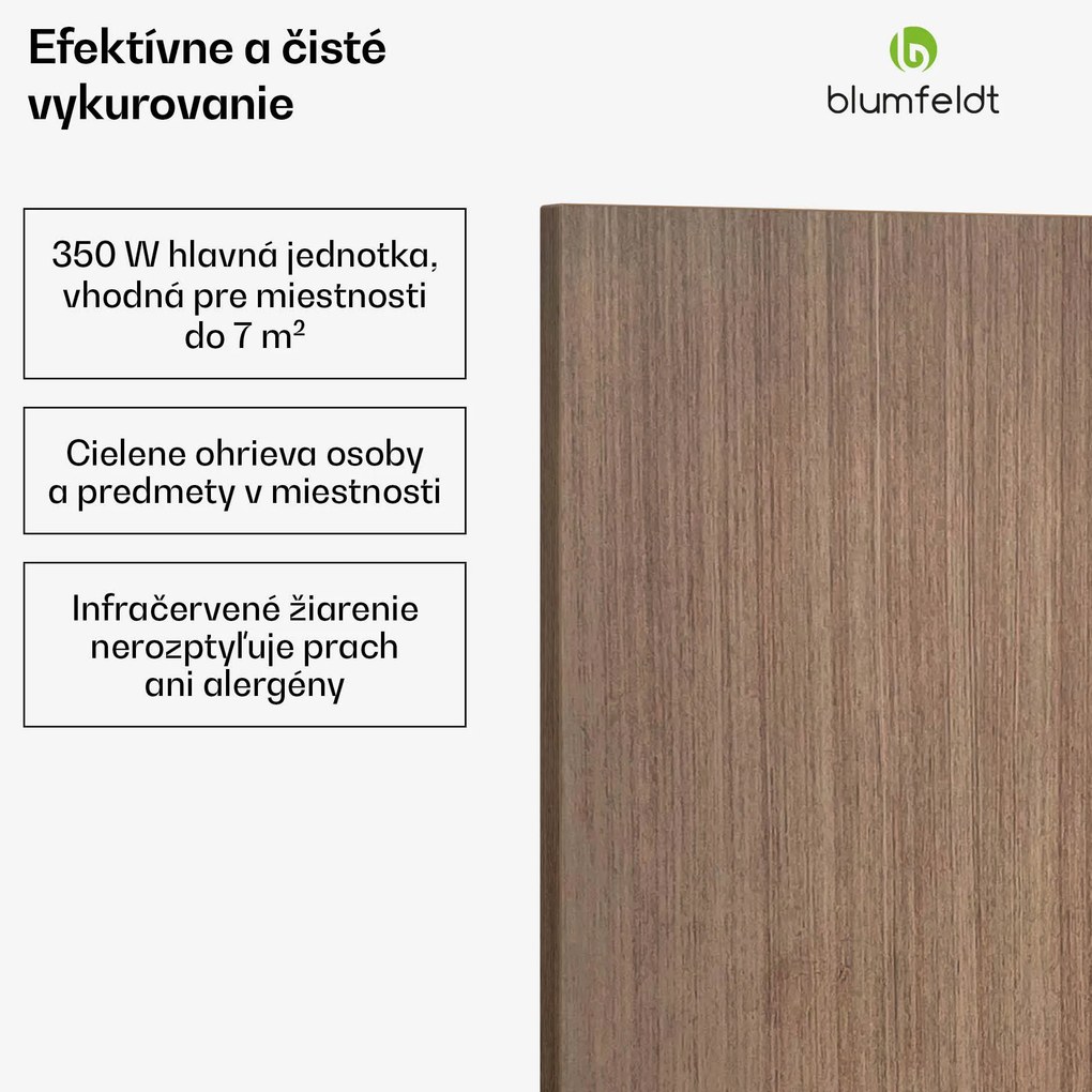 Blumfeldt Heat Square, Infračervené vykurovanie, WiFi ovládanie, 350 W, IP44