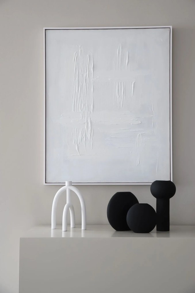 COOEE Design Keramická váza Pastille Black 15 cm
