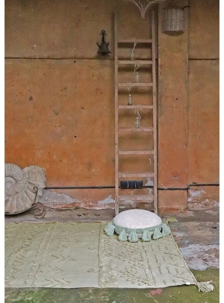 Svetlozelený prateľný ručne tkaný bavlnený koberec 170x240 cm Tribu Olive – Lorena Canals