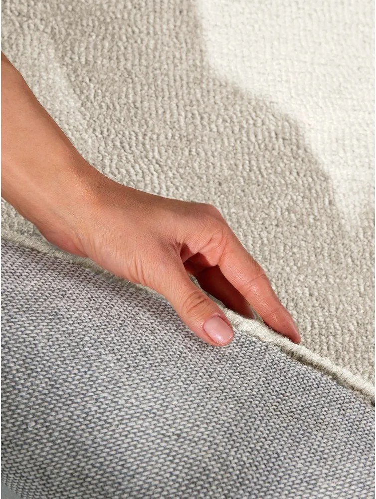 Krémový ručne tkaný koberec s prímesou vlny 125x200 cm Kari Organic – Villeroy&amp;Boch