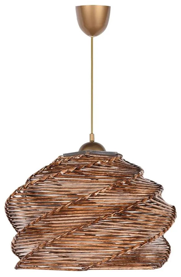 Luster na lanku RUCHE 1xE27/60W/230V ratan