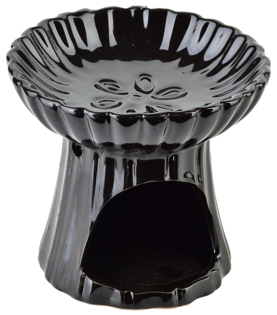 Keramická aroma lampa LOLOS 9,5 cm čierna
