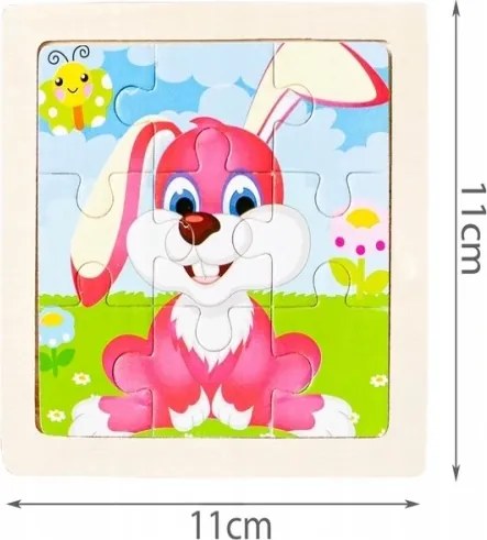 Drevené puzzle 10973 sada 4 kusy