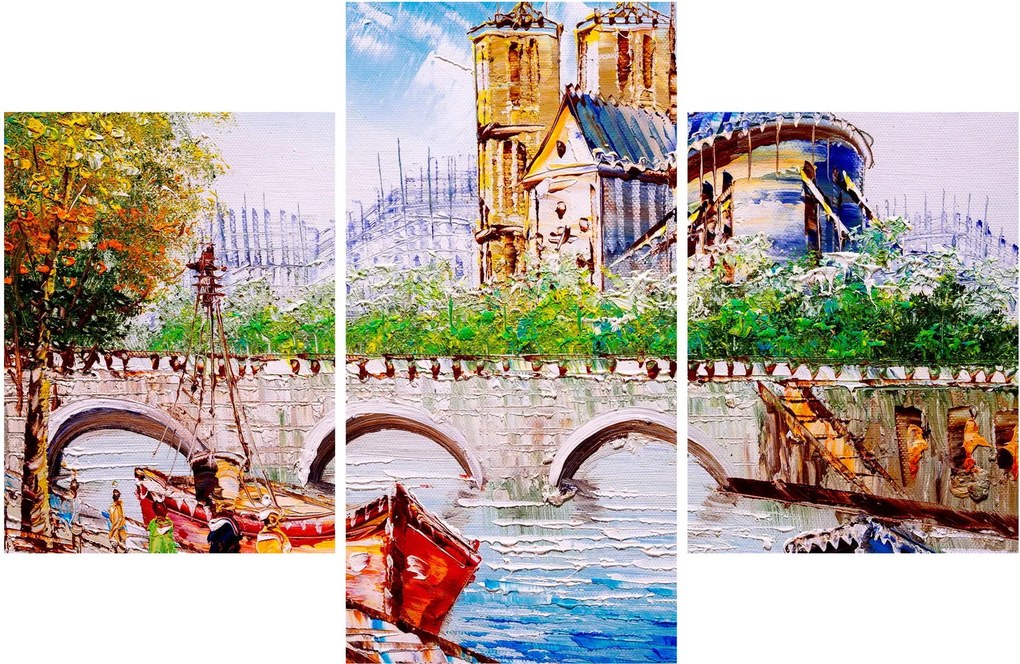 Obraz - Olejomaľba mesta (90x60 cm)
