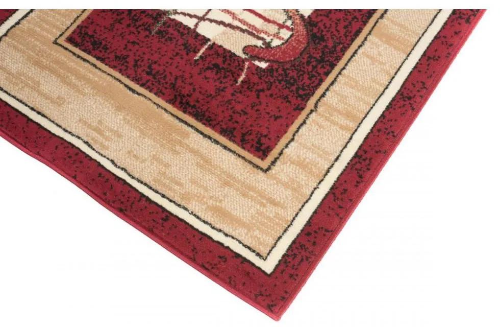 Kusový koberec PP Banan červený atyp 70x300cm