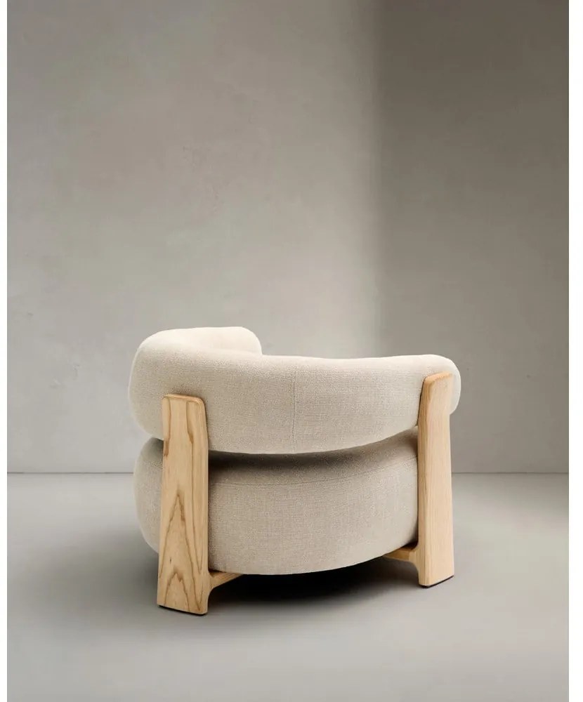 Béžové ženilkové kreslo Granite – Kave Home