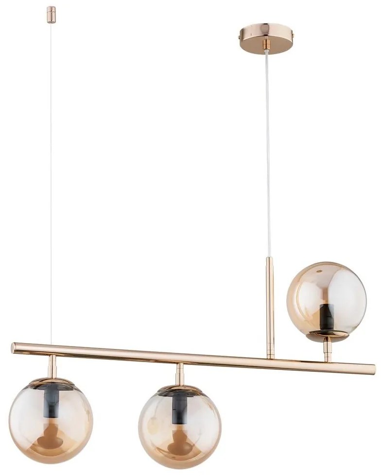 Luster na lanku ABAKUS 3xE14/40W/230V