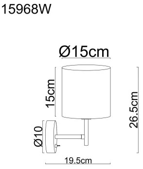Globo 15968W - Nástenné svietidlo DELEON 1xE14/40W/230V
