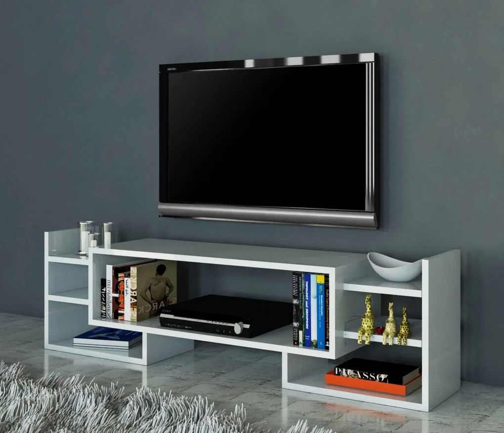 TV stolík SEMA 115 cm biely
