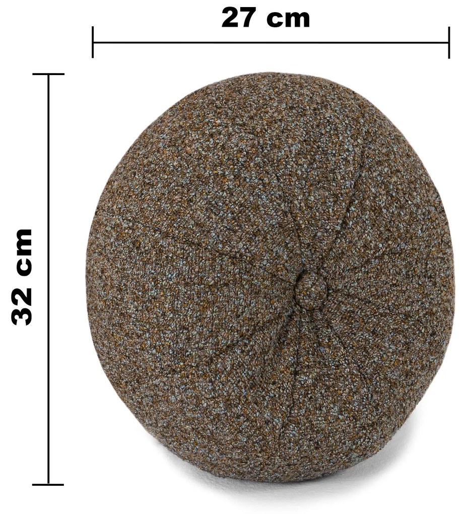 PROXIMA.store - Vankúš BALL s gombíkom 27x32 cm SKUPINA LÁTOK: Skupina 1