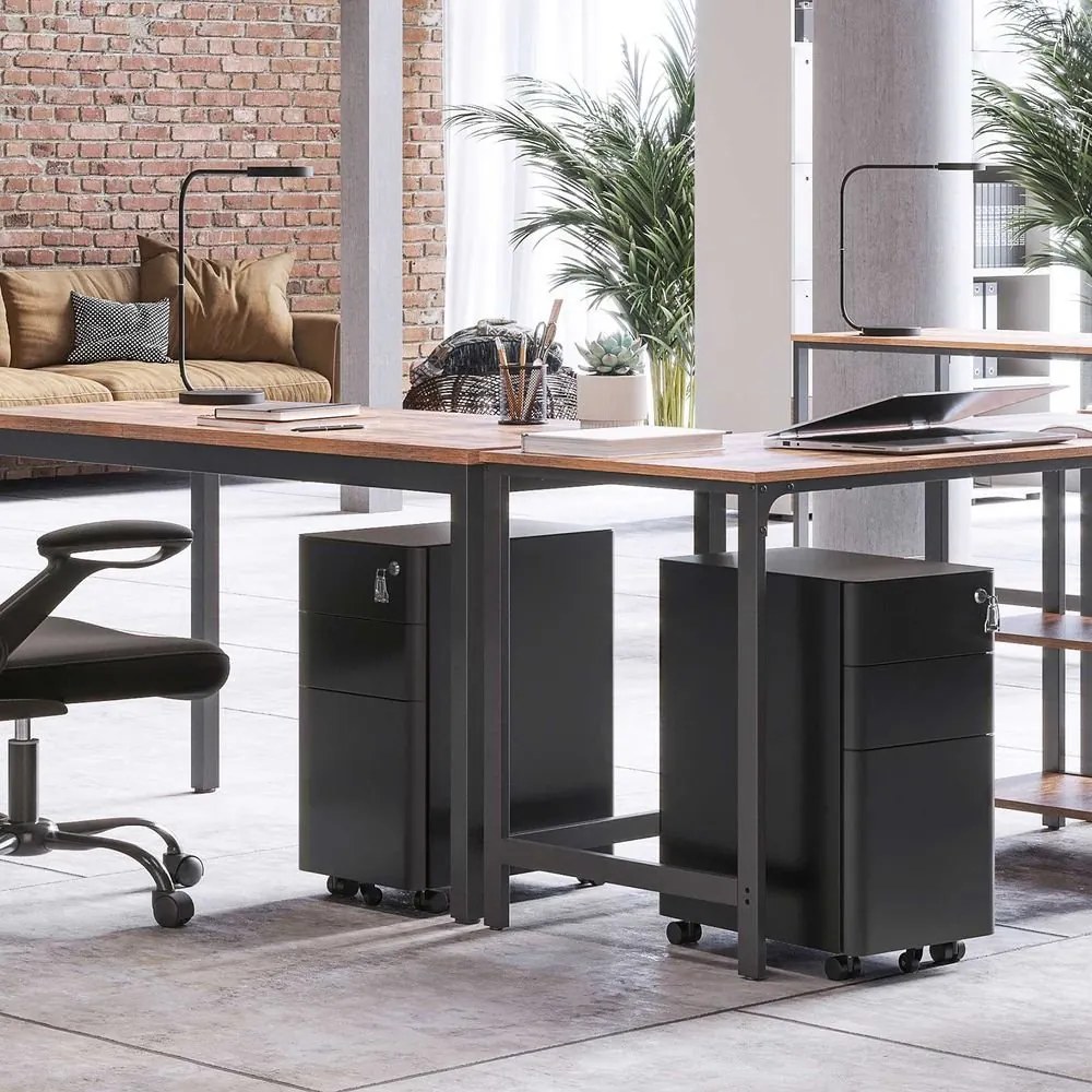 Kancelárska skrinka SONGMICS s kolieskami a zámkom OFC030B01