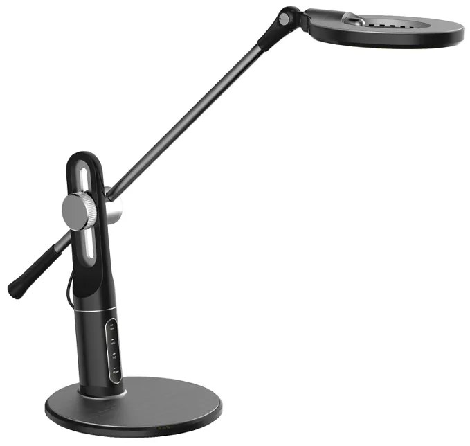 ECOLITE Moderná stolná stmievateľná lampa ALEX, čierna