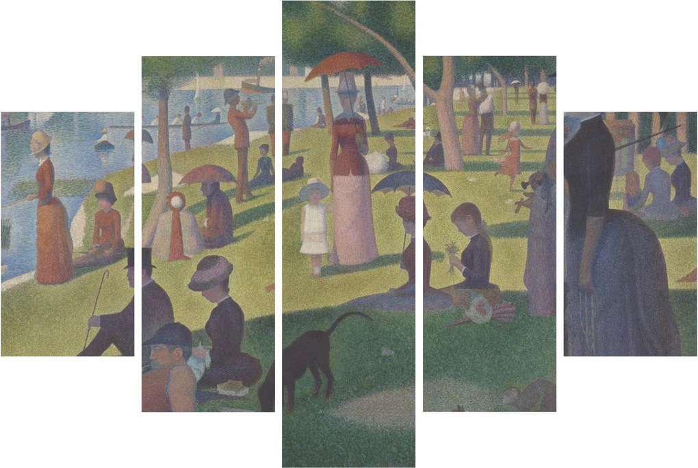 Obraz - Georges Seurat, A Sunday on La Grande Jatte, reprodukcia (150x105 cm)