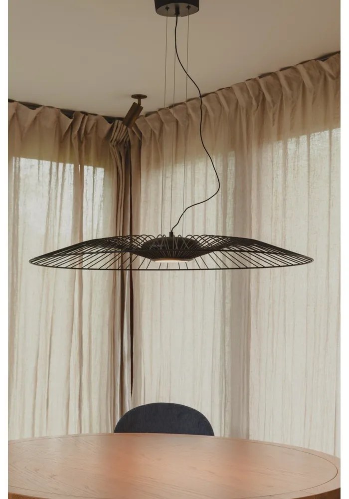 Čierne LED stmievateľné závesné svietidlo ø 90 cm Spider – Zuiver