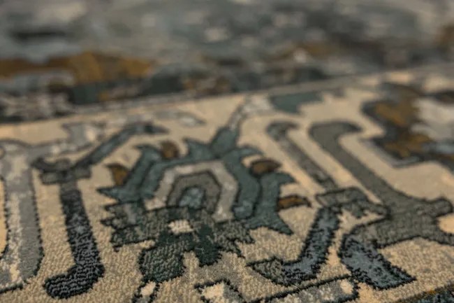 Koberec Dywilan Superior Oman, ornament, tmavomodrý