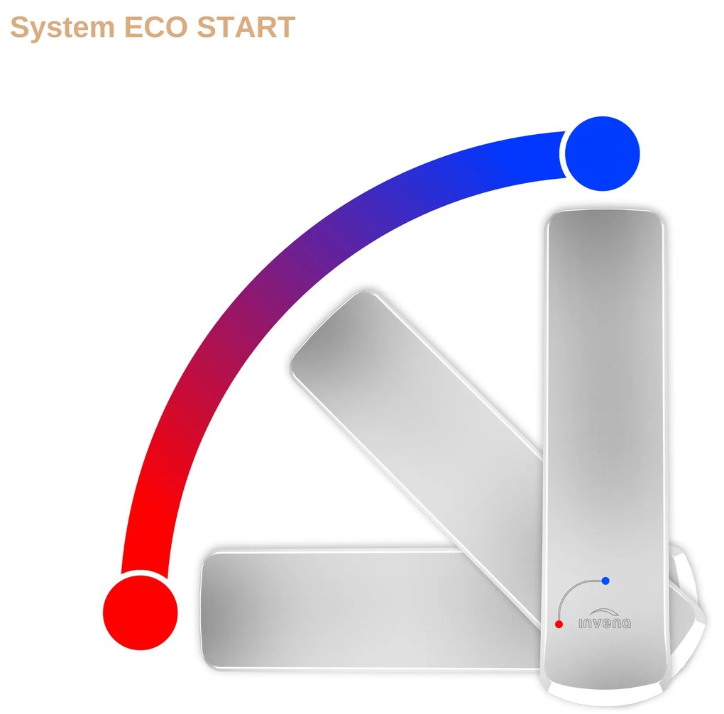 Invena Ligaria, vysoká drezová batéria s elastickým ramenom, systém Eco Start, zlatá lesklá/čierna matná, INV-BZ-39-009-L