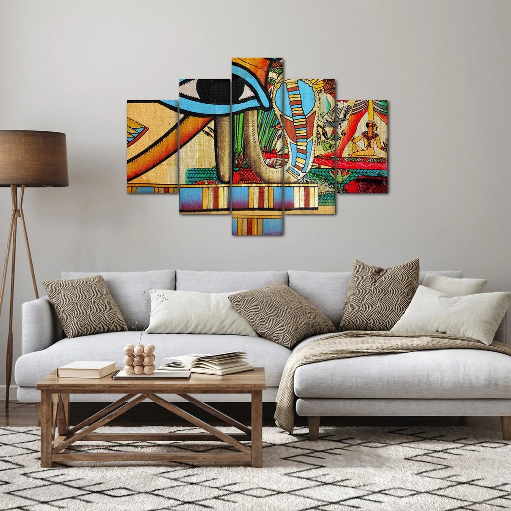 Obraz s egyptskými motívmi (150x105 cm)