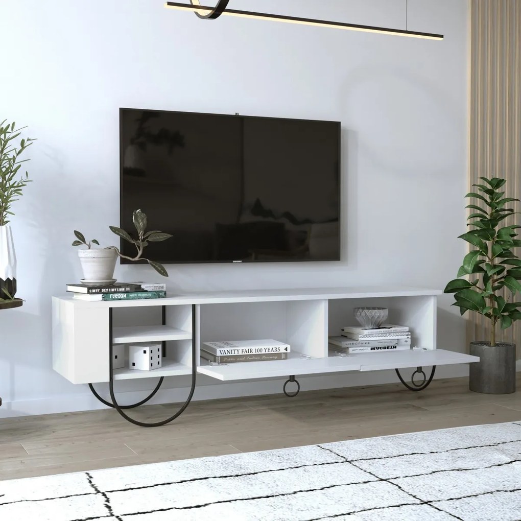 TV stolek NORFOLK 150 cm bílý