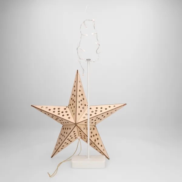 Brilagi - LED Vianočná dekorácia LED/3xAA 62x40 cm hviezda