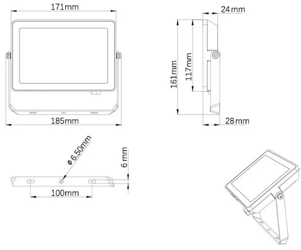 Philips - LED Vonkajší reflektor PROJECTLINE LED/30W/230V IP65 3000K