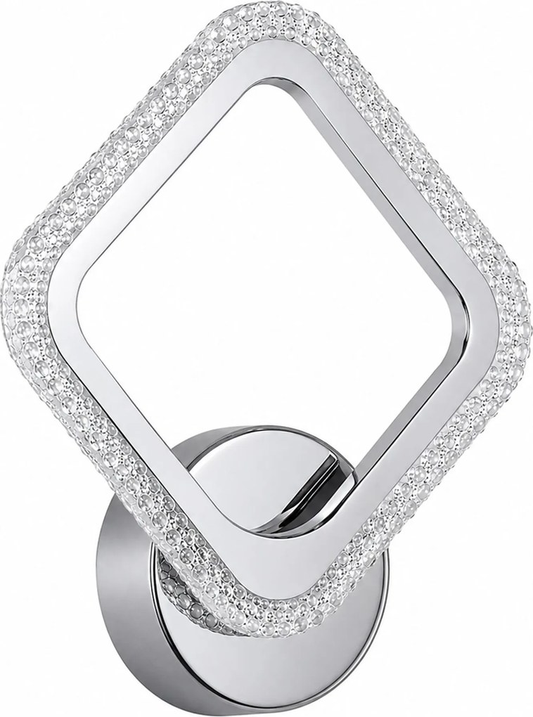 Toolight Toolight, LED nástenné svietidlo, 7W, 3000K, 1000 lm, LHJ125-W, chrómová, OSW-03280
