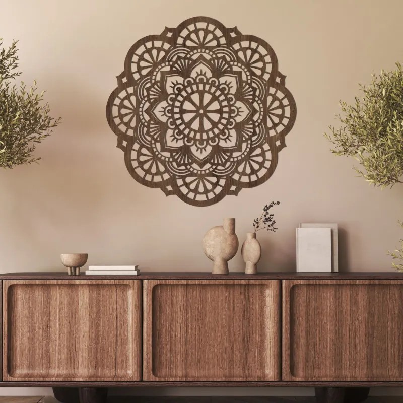 Nástenný drevený obraz mandala svetlo života | SENTOP HDF0508