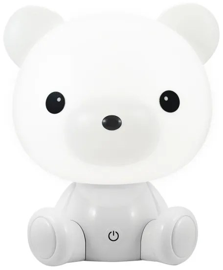 LED Stmievateľná detská nočná lampička 2,5W/230V medvedík biela