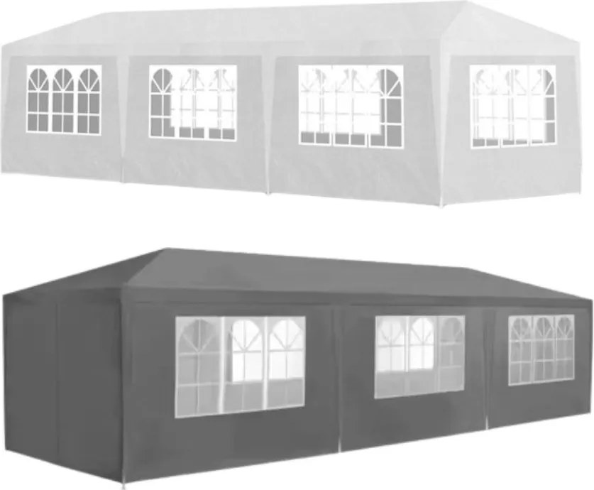 Záhradný stan / Pavilón 3 x 9 m – Ideálny pre oslavy a záhradné párty biela