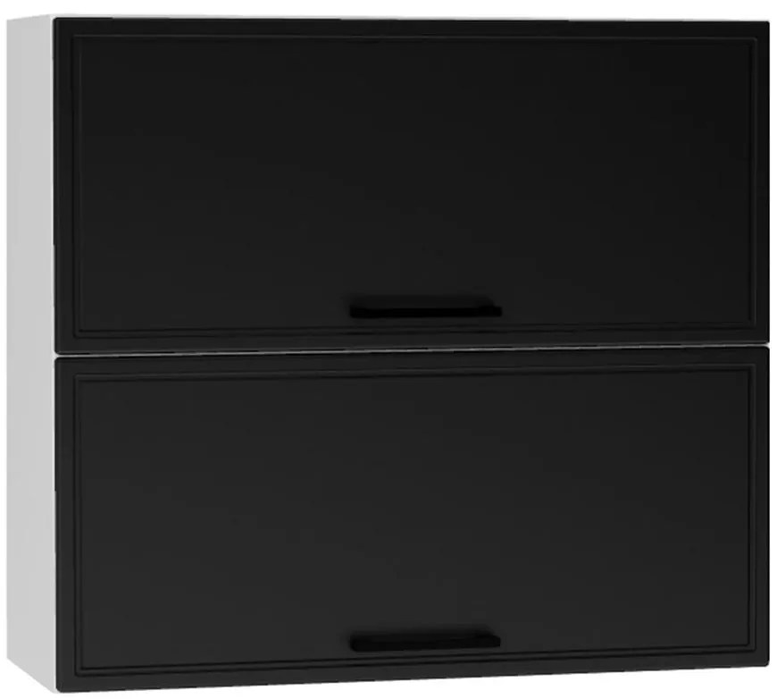 Kuchynská skrinka Emily W80grf/2 čierny hrášok