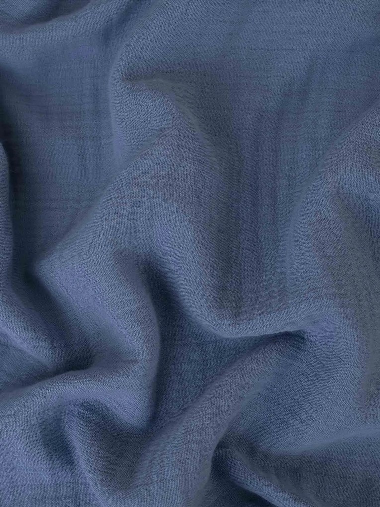 Mušelínová obliečka na vankúš 40 x 60 cm Alexia Duo - modrá/krémová