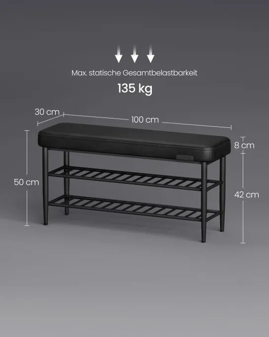 Polica na topánky so sedadlom LSB113B01