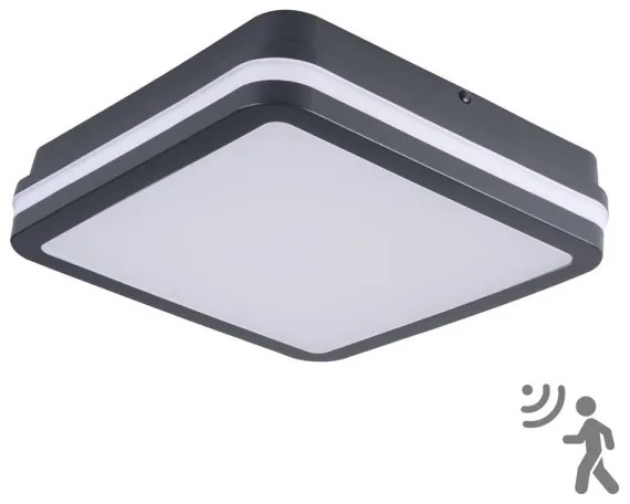 Brilagi - LED Vonkajšie svietidlo so senzorom BENE LED/18W/230V 22x22 cm IP54