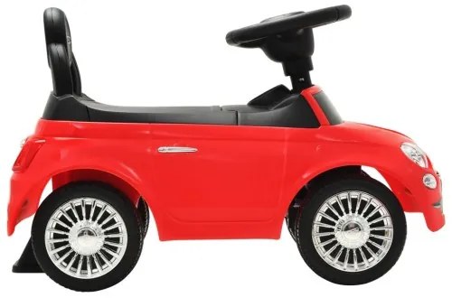 vidaXL Detské autíčko Fiat 500, červené-