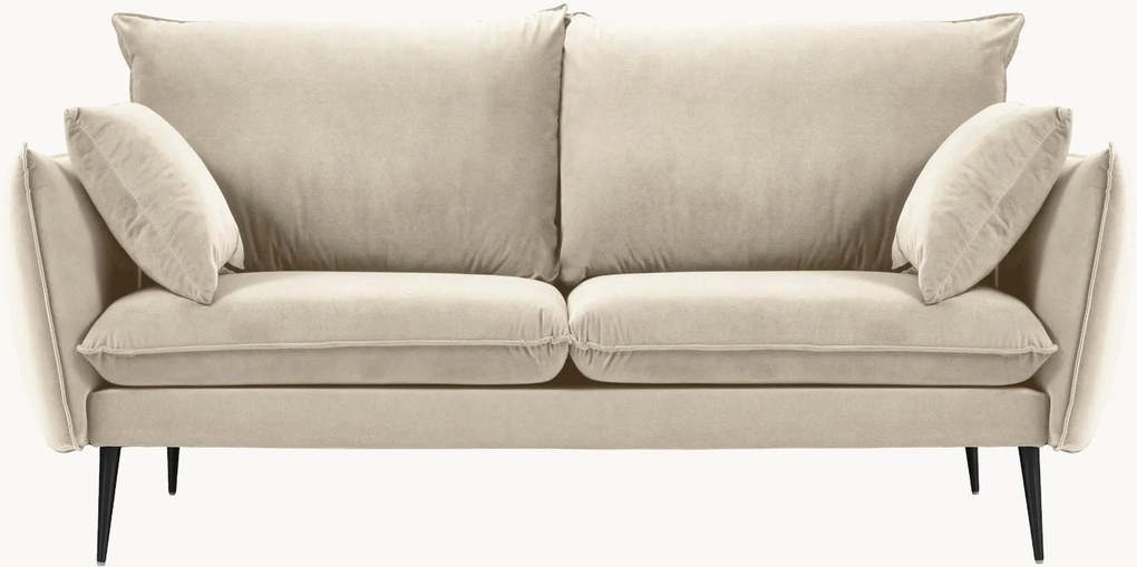 Zamatová pohovka Elio (2-miestna), Š 158 cm