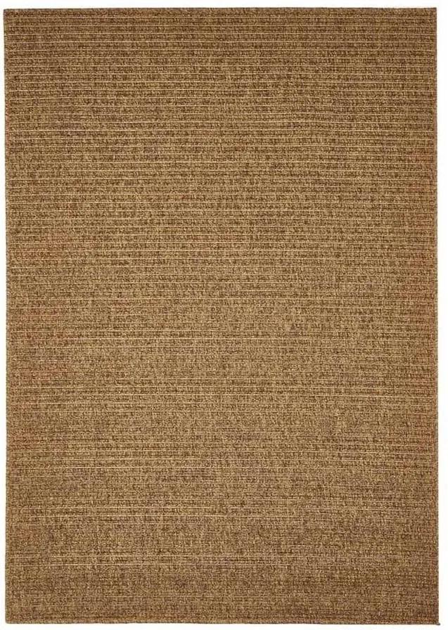 Hnedý vonkajší koberec Floorita Plain, 200 × 285 cm