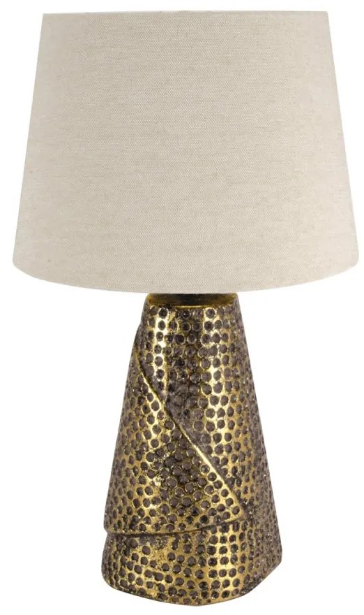 PROXIMA.store - Rustikálna stolná lampa MAGDA FARBA: zlatá