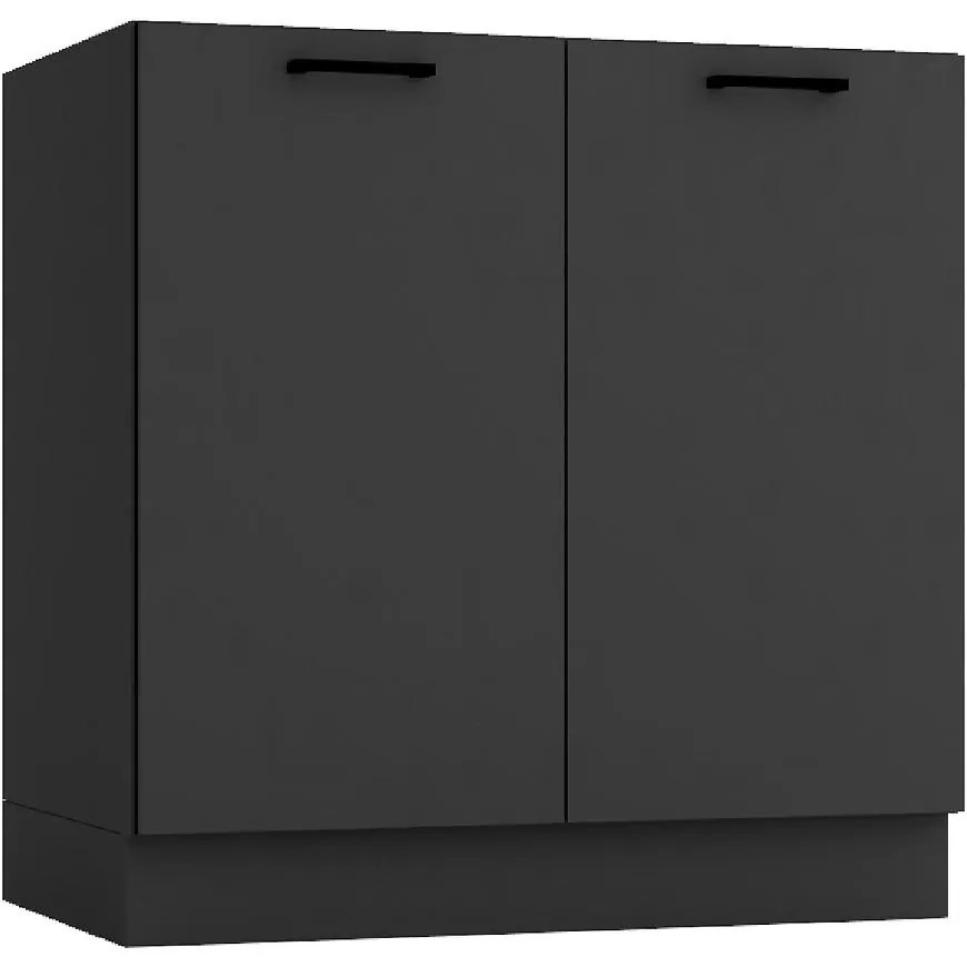 Kuchynská skrinka Anika D80ZL grafit/grafit