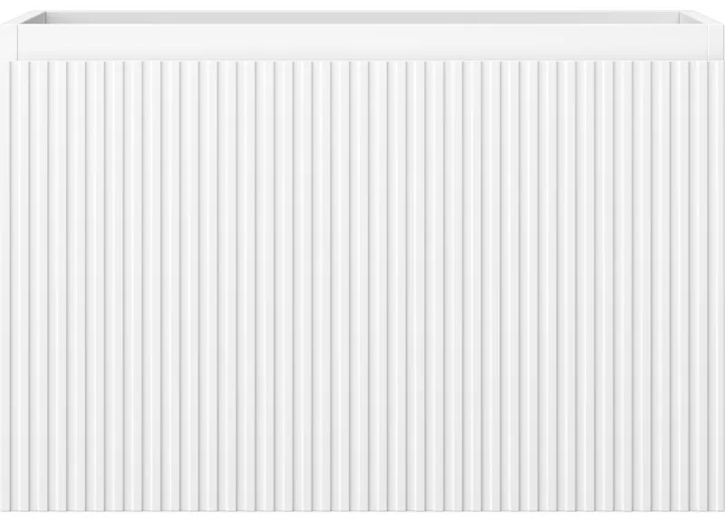 Mexen Rivel, kúpeľňová skrinka pod umývadlo 70 cm, 1 zásuvka, drážkovaná, biela matná, 91A20-07047-1-BF01