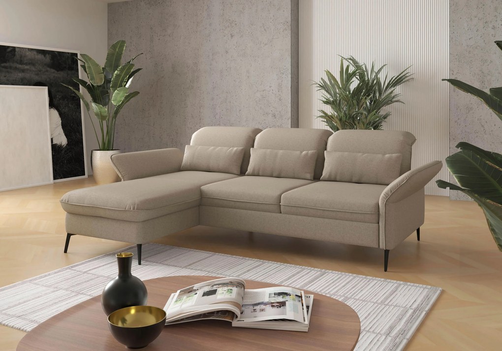 XXXLutz ROHOVÁ SEDAČKA, textil, taupe Sit & More - Sedačky - 000144011808