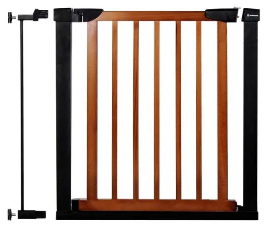SPRINGOS Detská zábrana nastaviteľná 75-89 cm SPRINGOS BabyLock hnedá